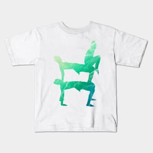 A women’s trio doing double table with tuck Kids T-Shirt